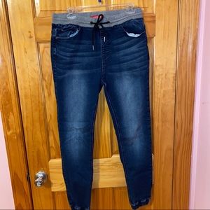 GUESS Men Skinny Jogger Jeans in Blue size Medium